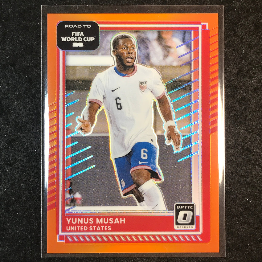 2025-26 Donruss Road to FIFA World Cup YUNUS MUSAH Optic Orange 21/99 #20