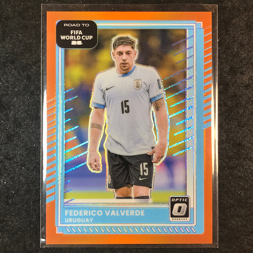 2025-26 Donruss Road to FIFA World Cup FEDERICO VALVERDE Optic Orange 89/99 #50
