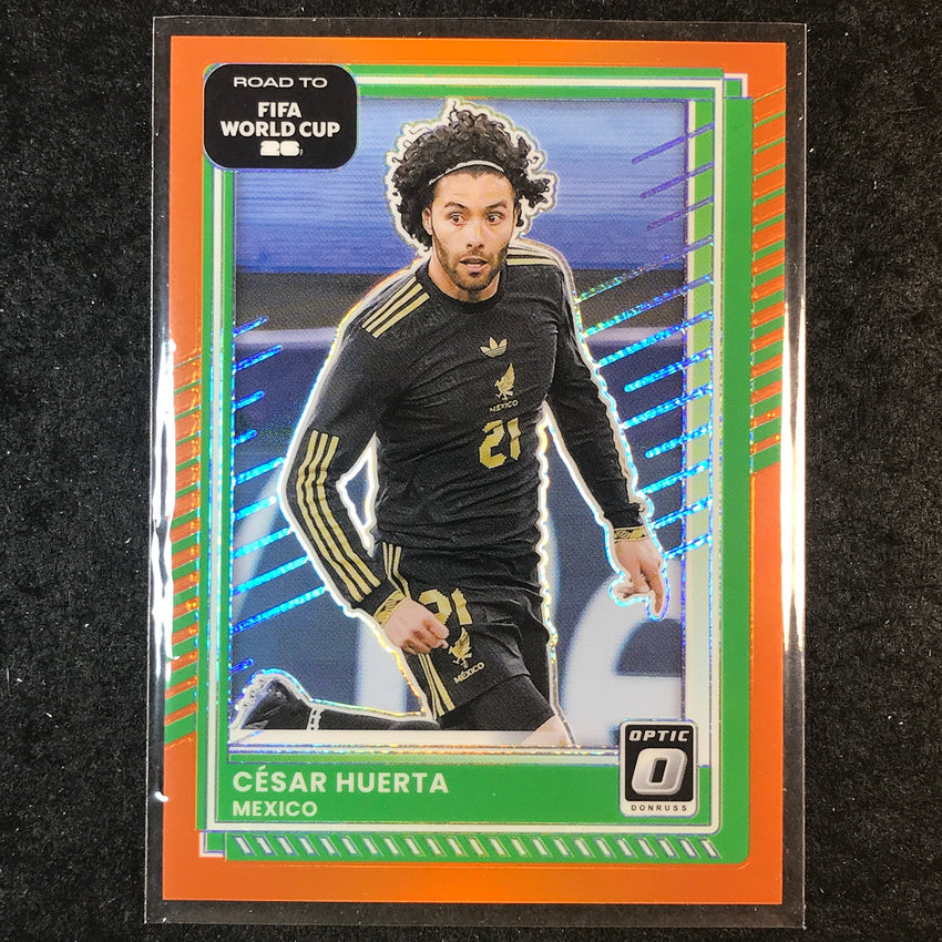 2025-26 Donruss Road to FIFA World Cup CESAR HUERTA Optic Orange 63/99 #77