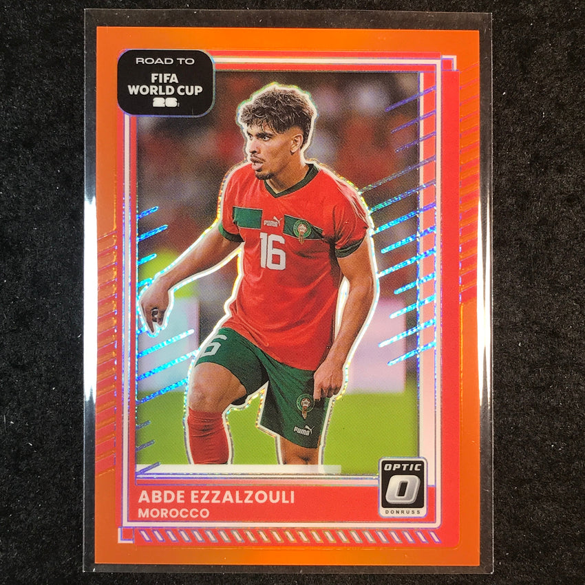 2025-26 Donruss Road to FIFA World Cup ABDE EZZALZOULI Optic Orange 28/99 #101