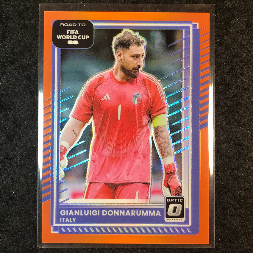 2025-26 Donruss Road to World Cup GIANLUIGI DONNARUMMA Optic Orange 34/99 #112