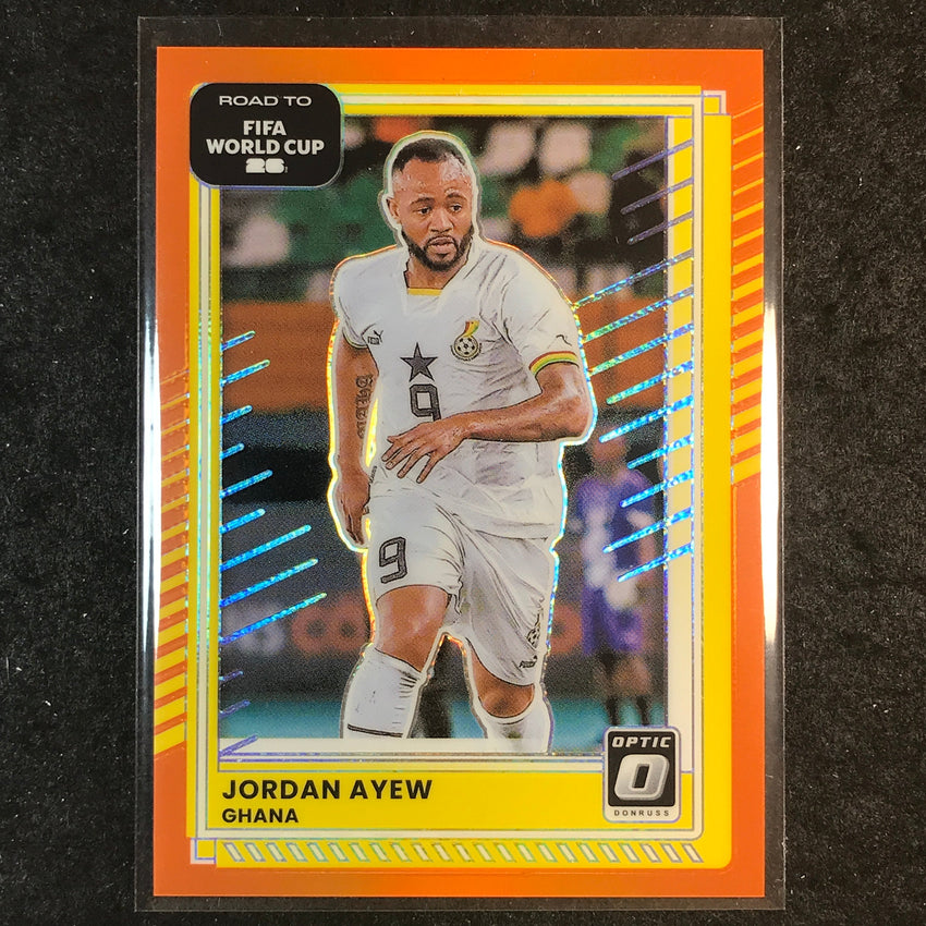 2025-26 Donruss Road to FIFA World Cup JORDAN AYEW Optic Orange 51/99 #128