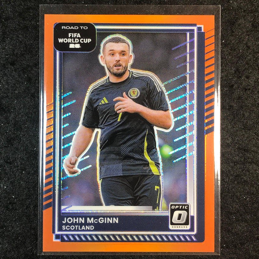 2025-26 Donruss Road to FIFA World Cup JOHN MCGINN Optic Orange 72/99 #133