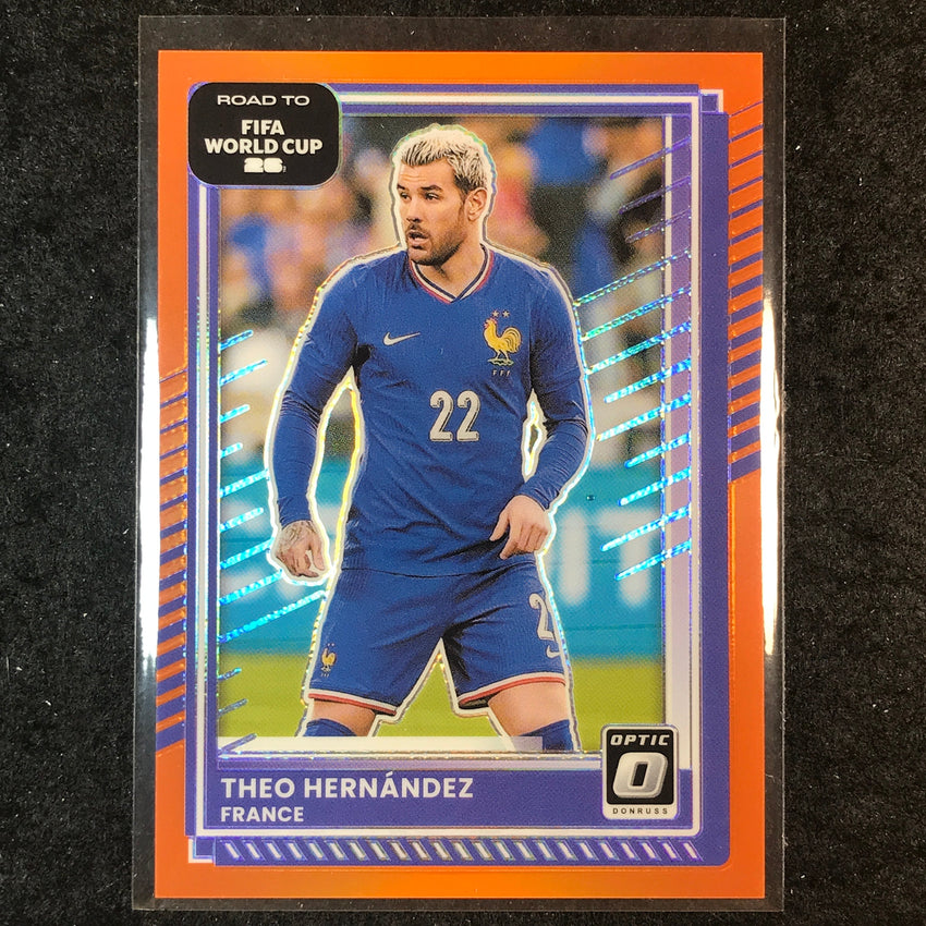 2025-26 Donruss Road to FIFA World Cup THEO HERNANDEZ Optic Orange 51/99 #147