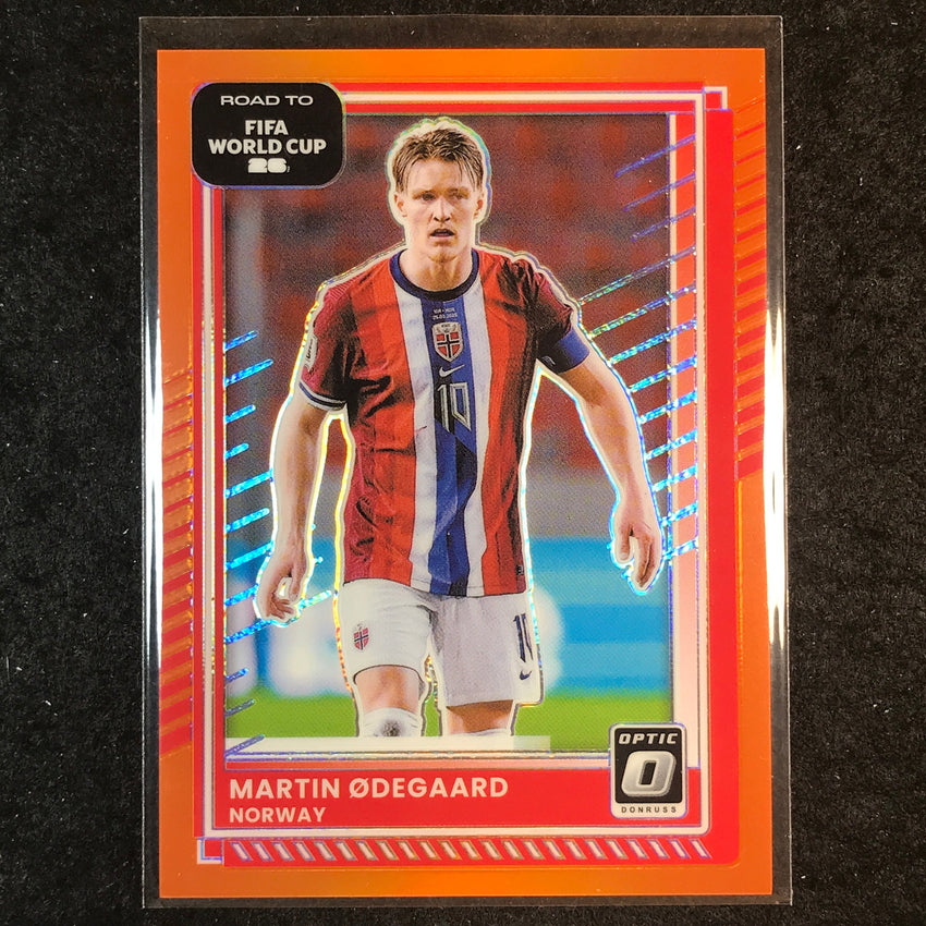 2025-26 Donruss Road to FIFA World Cup MARTIN ODEGAARD Optic Orange 85/99 #166