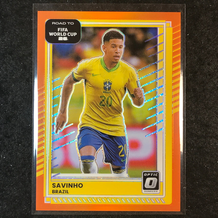 2025-26 Donruss Road to FIFA World Cup SAVINHO Optic Orange 9/99 #186