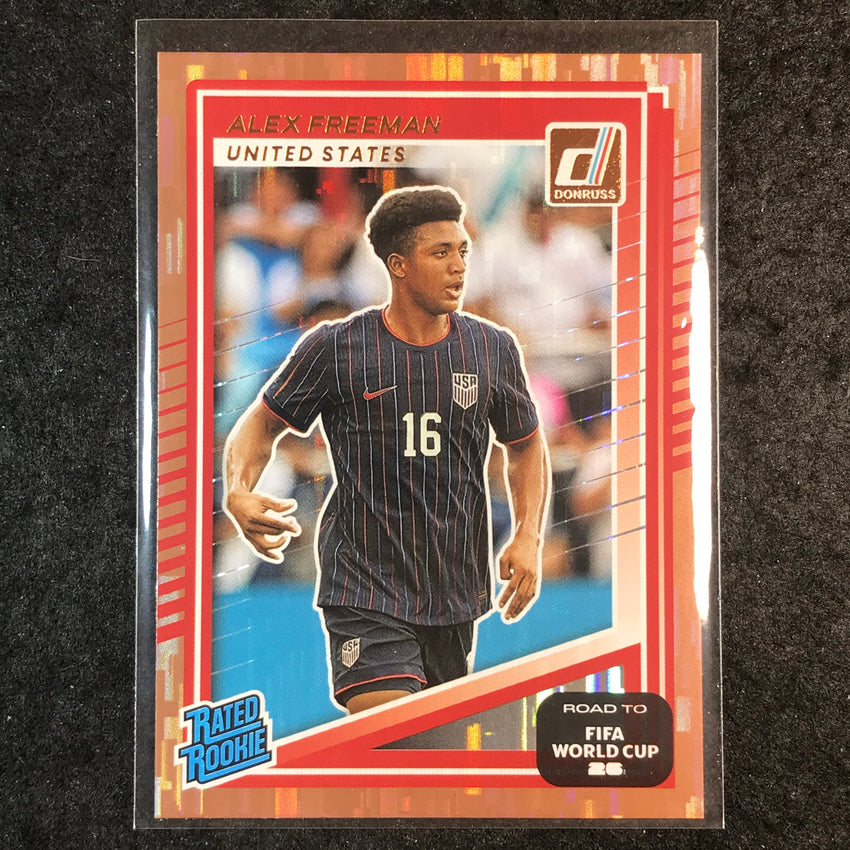 2025-26 Donruss Road to FIFA World Cup ALEX FREEMAN Rated Rookie Bronze #202