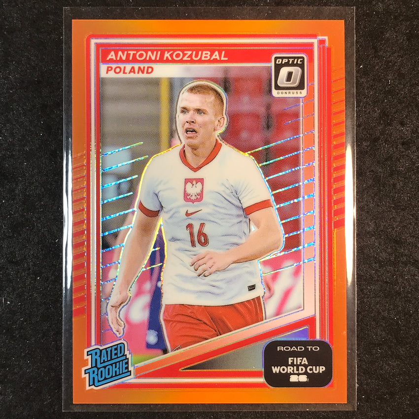 2025-26 Donruss Road to World Cup ANTONI KOZUBAL Rookie Optic Orange 50/99 #227