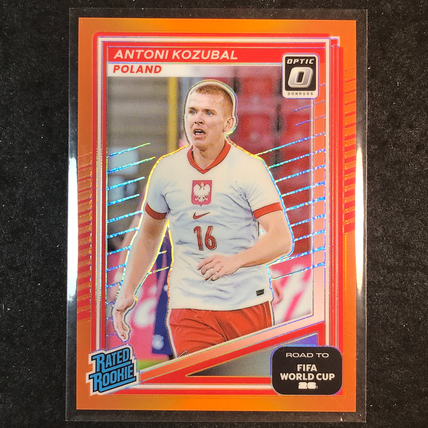 2025-26 Donruss Road to World Cup ANTONI KOZUBAL Rookie Optic Orange 91/99 #227