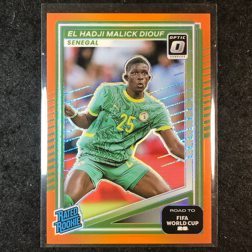 2025-26 Donruss Road to World Cup MALICK DIOUF Rated Rookie Optic Orange 89/99