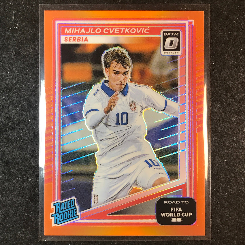 2025-26 Donruss Road to World Cup MIHAJLO CVETKOVIC Rookie Optic Orange 36/99