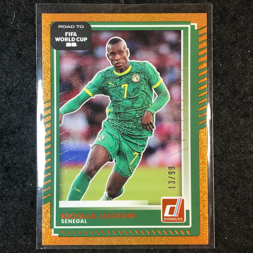 2025-26 Donruss Road to FIFA World Cup NICOLAS JACKSON Base Orange 13/99 #6