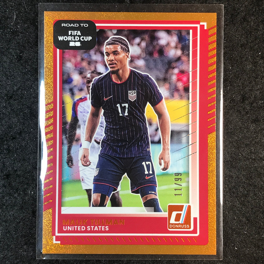 2025-26 Donruss Road to FIFA World Cup MALIK TILLMAN Base Orange 11/99 #27