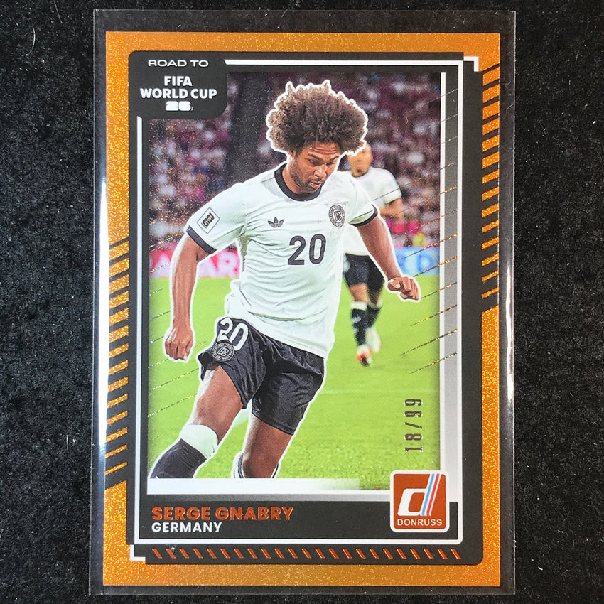 2025-26 Donruss Road to FIFA World Cup SERGE GNABRY Base Orange 18/99 #38