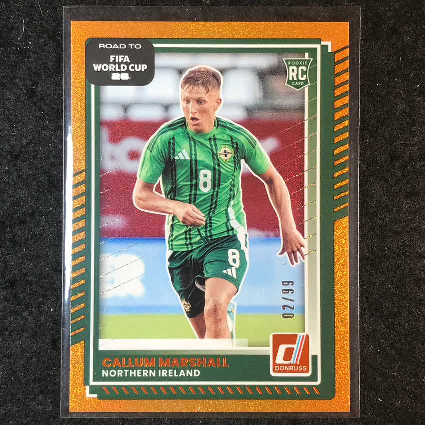 2025-26 Donruss Road to World Cup CALLUM MARSHALL Rookie Base Orange 2/99 #47