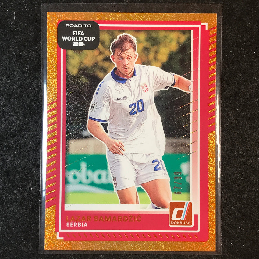 2025-26 Donruss Road to FIFA World Cup LAZAR SAMARDZIC Base Orange 67/99 #55