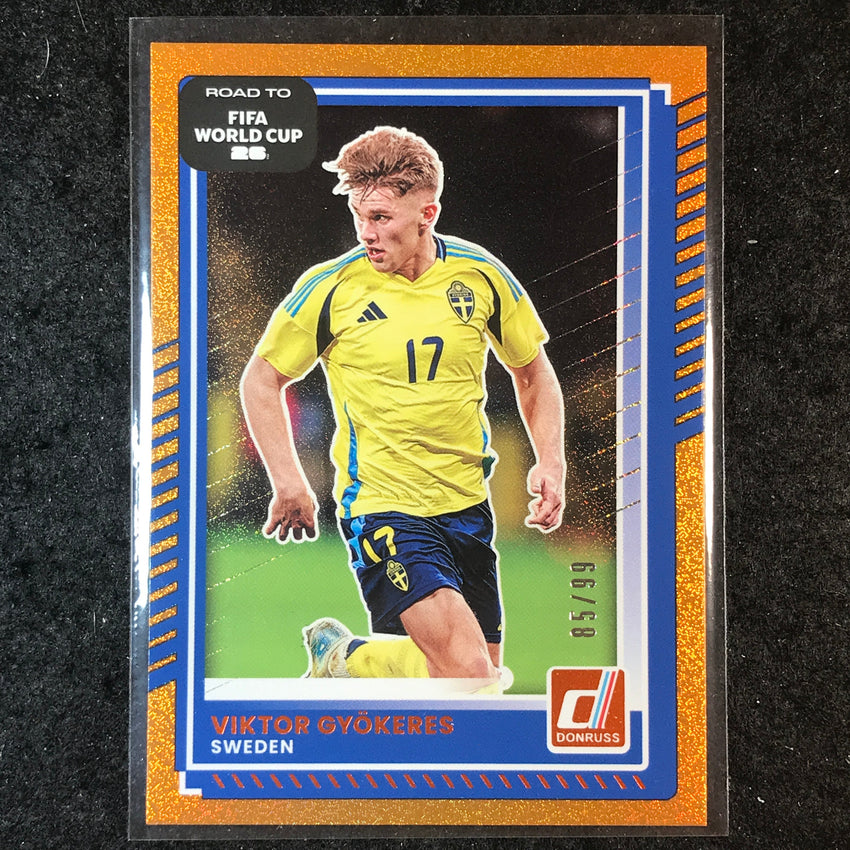 2025-26 Donruss Road to FIFA World Cup VIKTOR GYOKERES Base Orange 85/99 #82