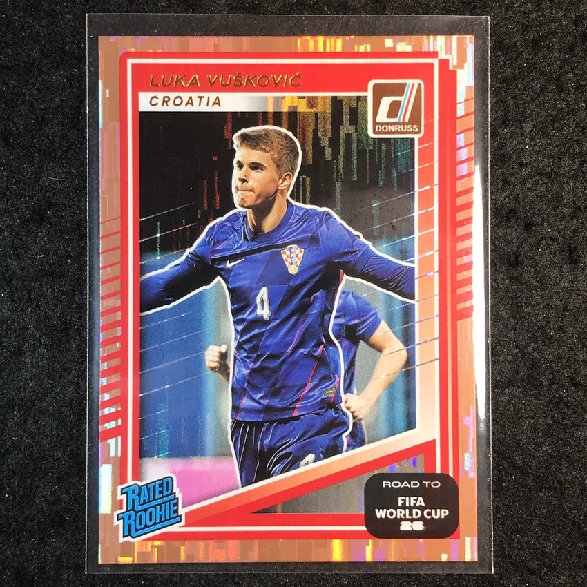 2025-26 Donruss Road to FIFA World Cup LUKA VUSKOVIC Rated Rookie Bronze #215