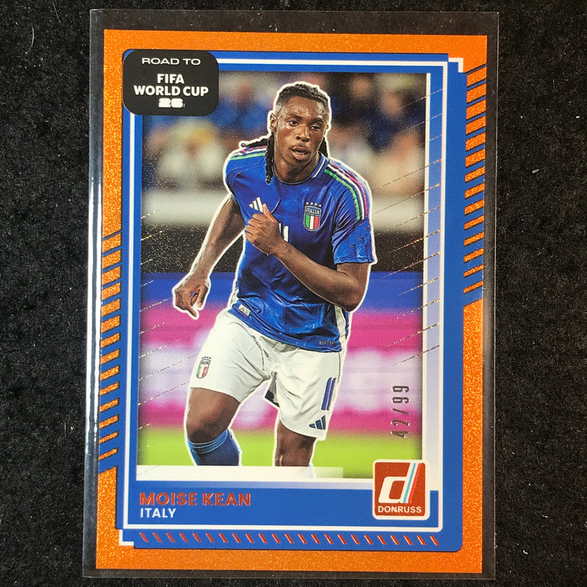 2025-26 Donruss Road to FIFA World Cup MOISE KEAN Base Orange 42/99 #111