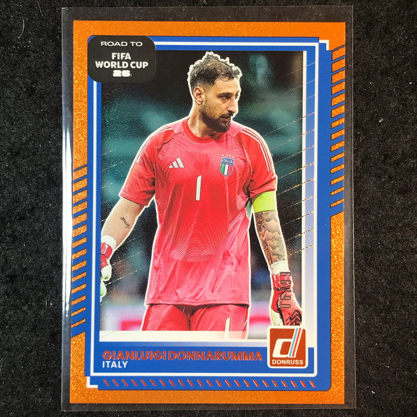 2025-26 Donruss Road to World Cup GIANLUIGI DONNARUMMA Base Orange 6/99 #112