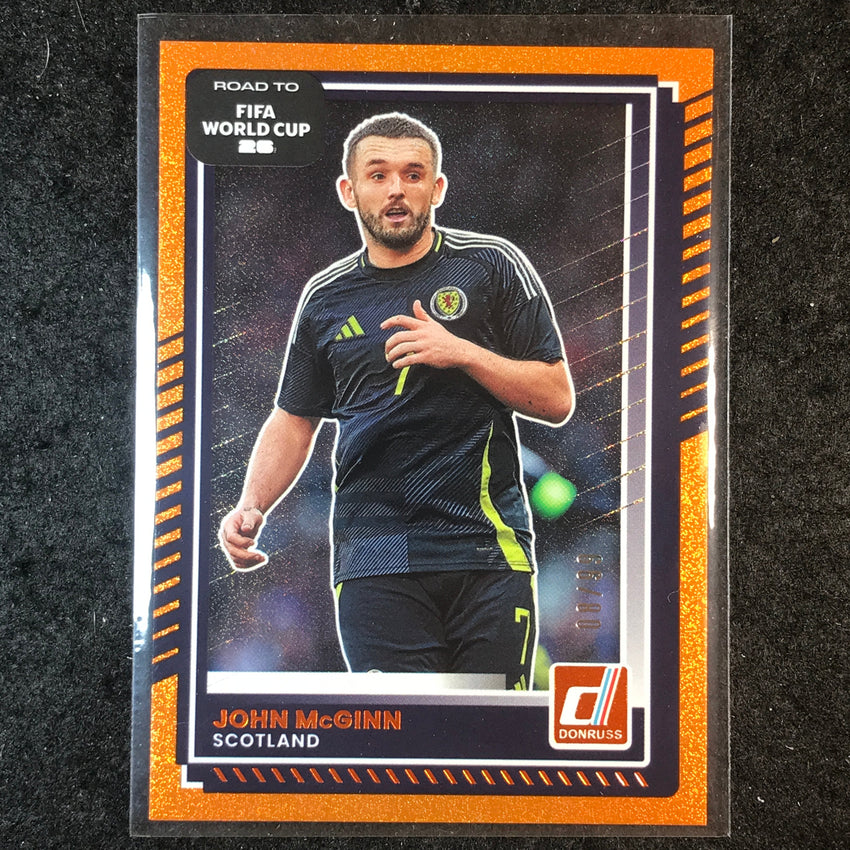 2025-26 Donruss Road to FIFA World Cup JOHN MCGINN Base Orange 8/99 #133
