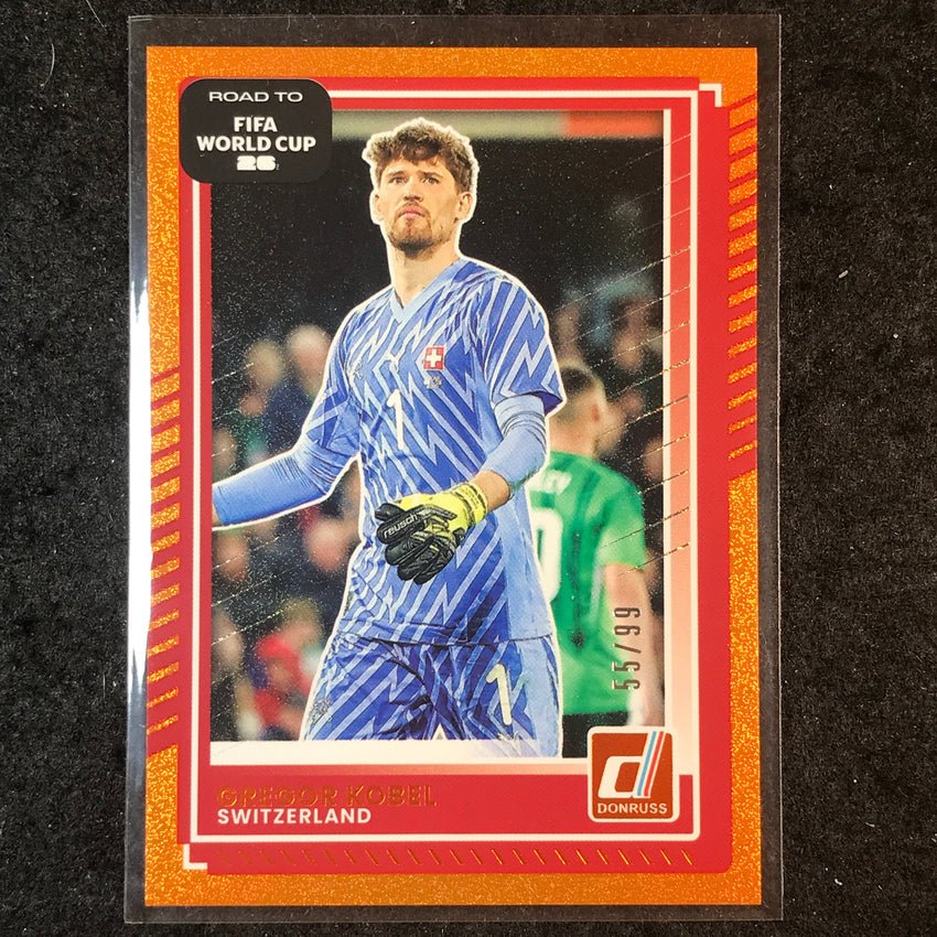 2025-26 Donruss Road to FIFA World Cup GREGOR KOBEL Base Orange 55/99 #175