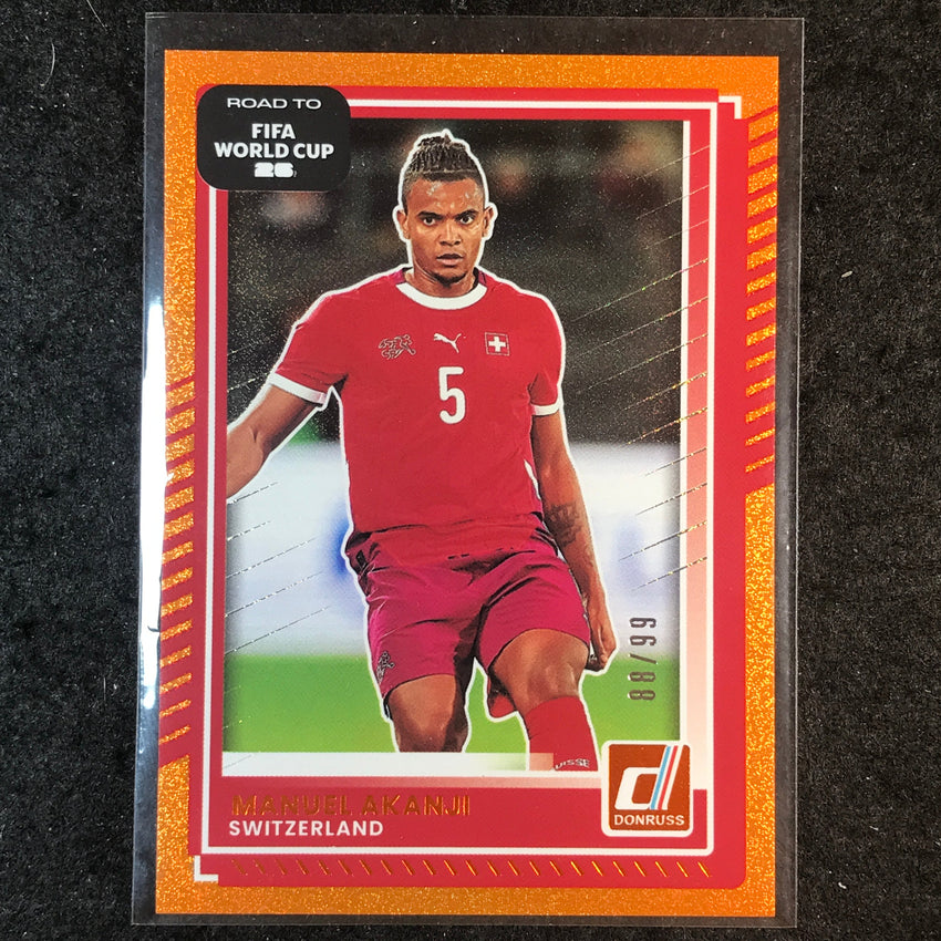 2025-26 Donruss Road to FIFA World Cup MANUEL AKANJI Base Orange 88/99 #176