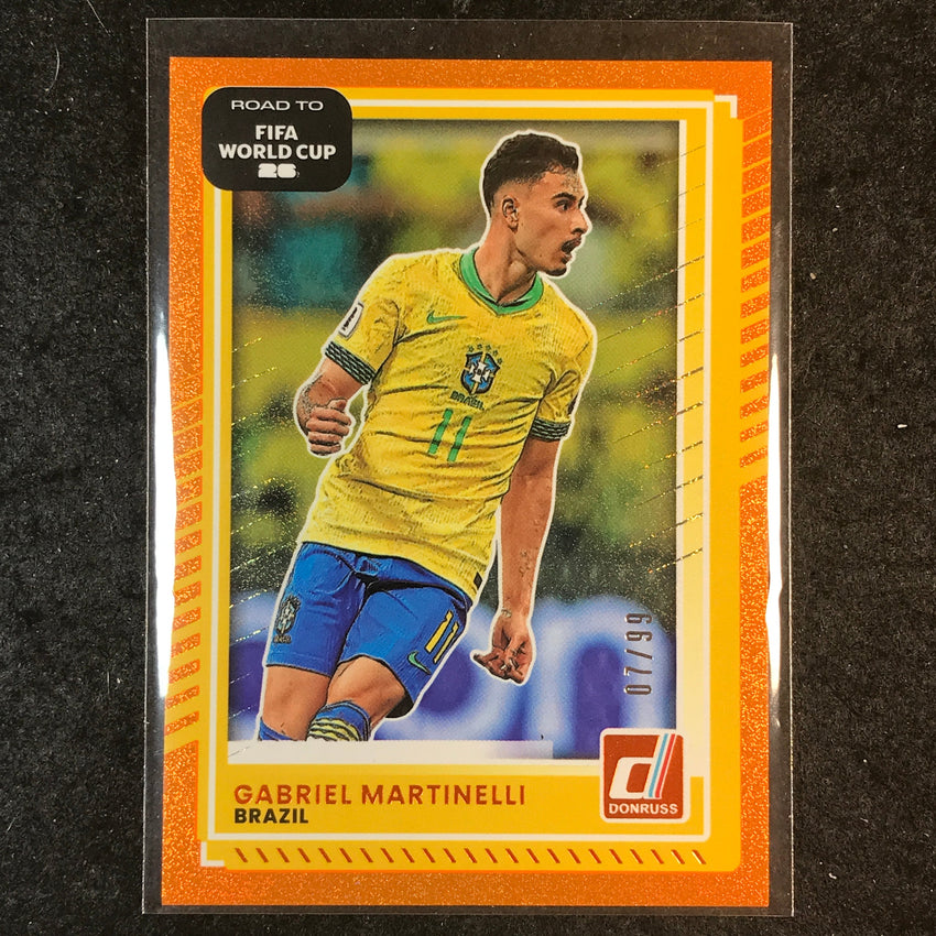 2025-26 Donruss Road to FIFA World Cup GABRIEL MARTINELLI Base Orange 7/99 #184