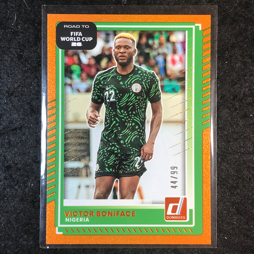 2025-26 Donruss Road to FIFA World Cup VICTOR BONIFACE Base Orange 44/99 #192