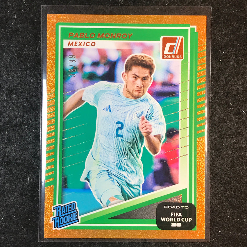 2025-26 Donruss Road to World Cup PABLO MONROY Rated Rookie Orange 38/99 #213