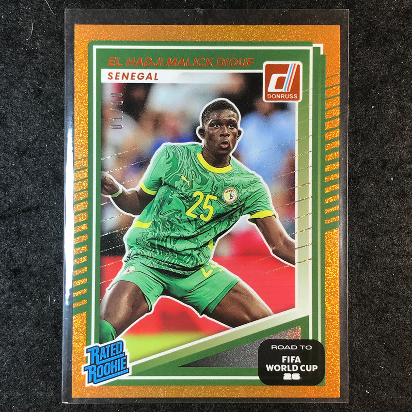 2025-26 Donruss Road to World Cup EL HADJI MALICK DIOUF Rookie Orange 1/99 #236
