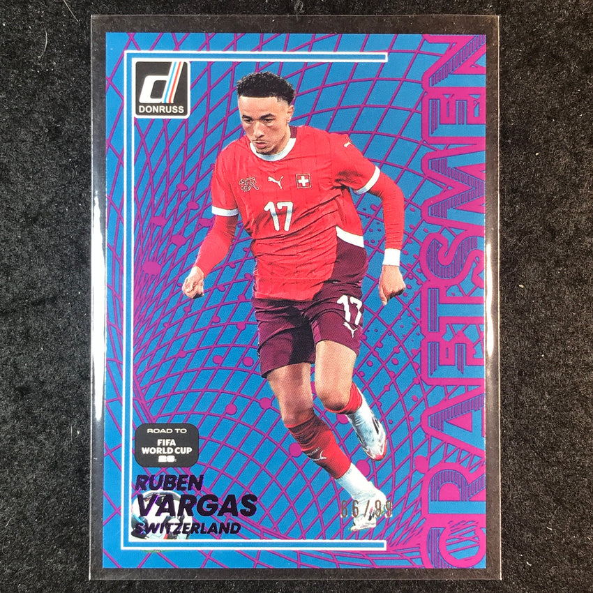 2025-26 Donruss Road to FIFA World Cup RUBEN VARGAS Craftsmen Purple 66/99 #22
