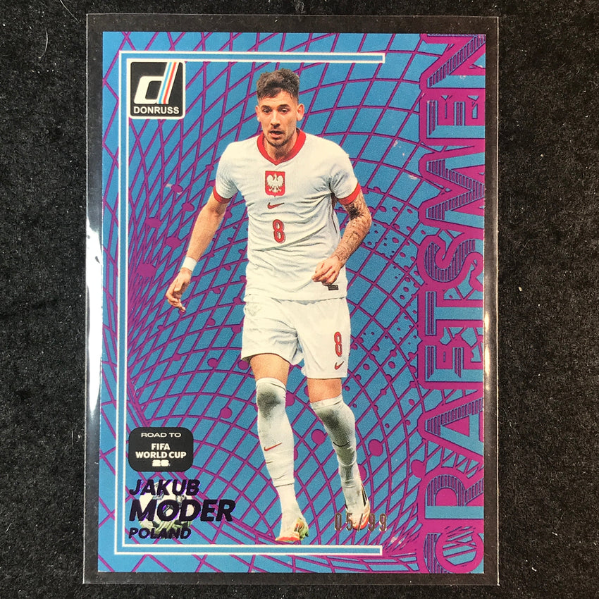 2025-26 Donruss Road to FIFA World Cup JAKUB MODER Craftsmen Purple 5/99 #24