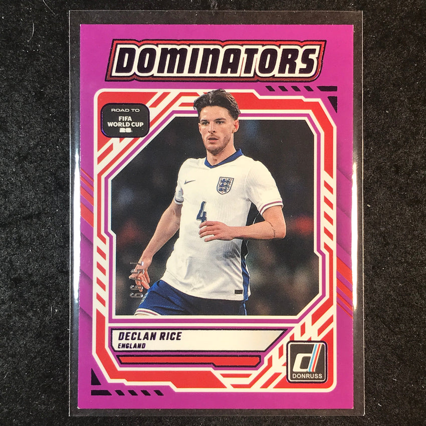 2025-26 Donruss Road to FIFA World Cup DECLAN RICE Dominators Purple 75/99 #6