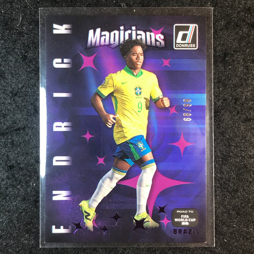 2025-26 Donruss Road to FIFA World Cup ENDRICK Magicians Purple 68/99 #13