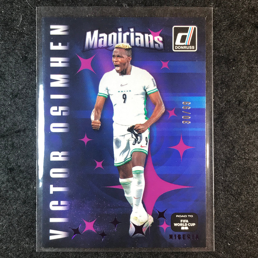 2025-26 Donruss Road to FIFA World Cup VICTOR OSIMHEN Magicians Purple 30/99 #14