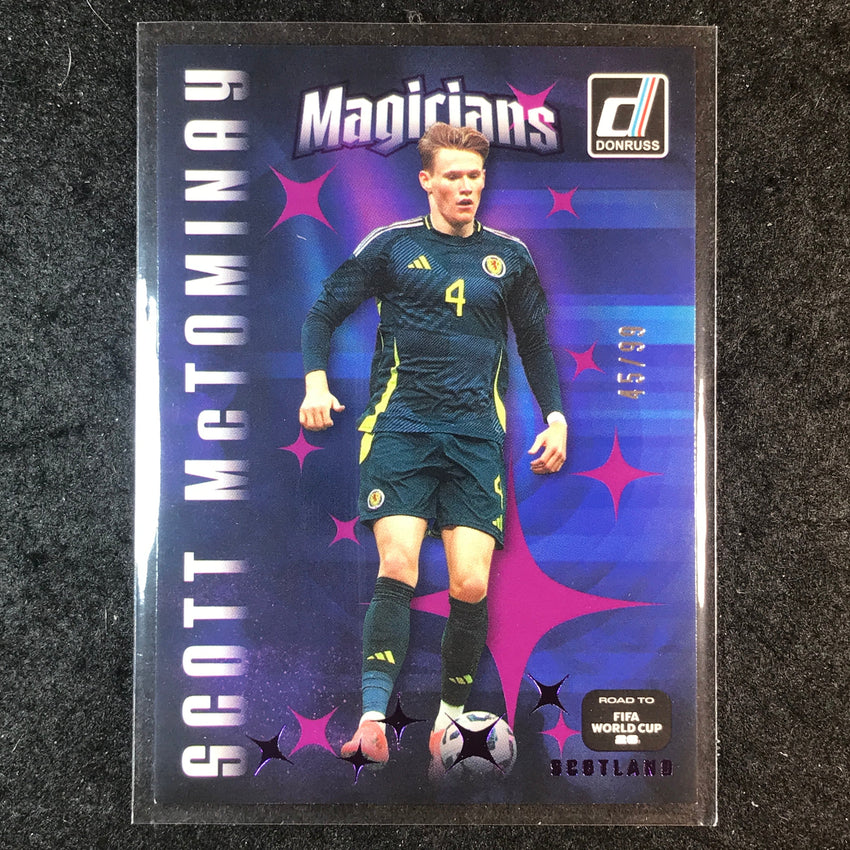 2025-26 Donruss Road to World Cup SCOTT MCTOMINAY Magicians Purple 45/99 #16
