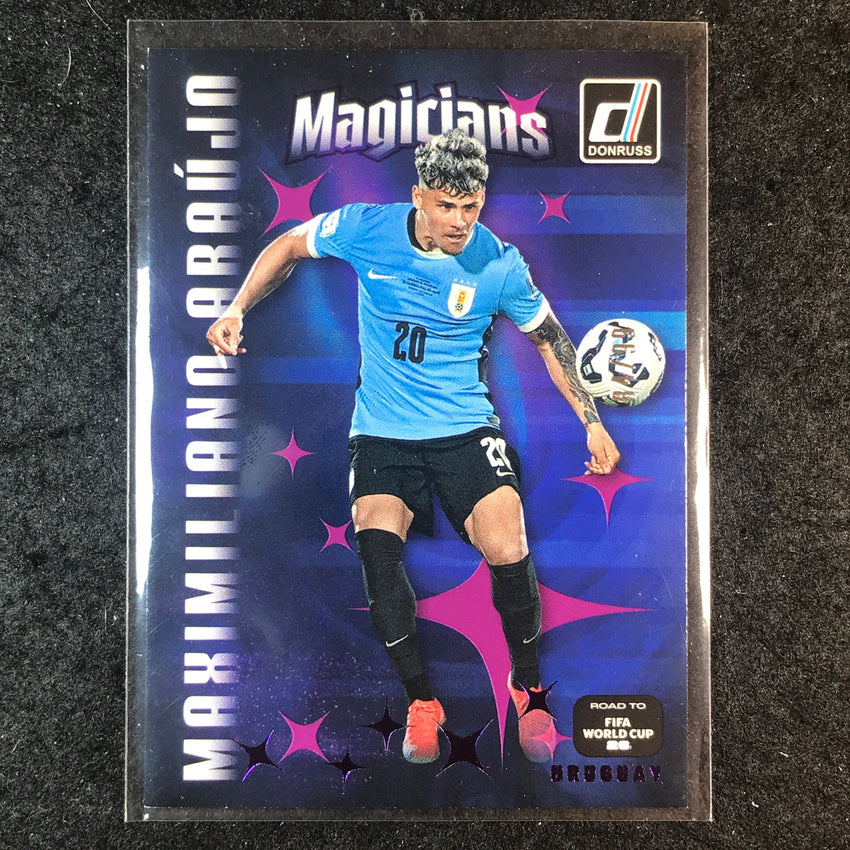 2025-26 Donruss Road to World Cup MAXIMILIANO ARAUJO Magicians Purple 84/99 #20