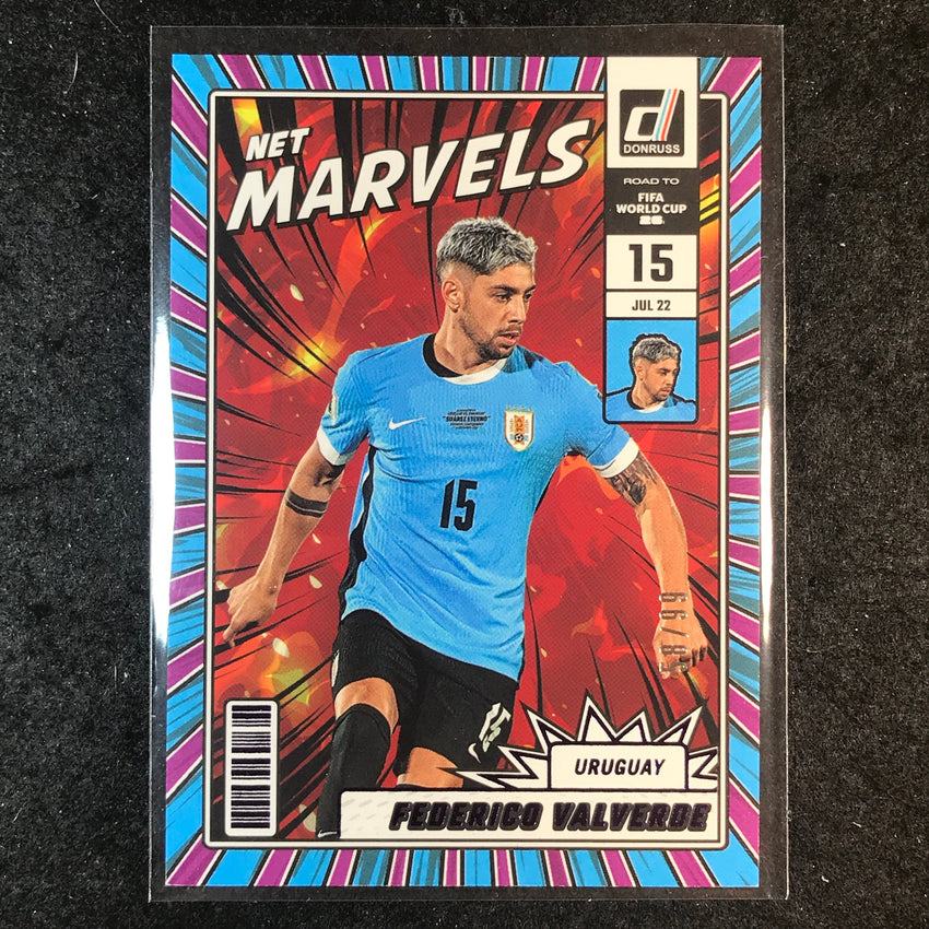 2025-26 Donruss Road to World Cup FEDERICO VALVERDE Net Marvels Purple 58/99 #16
