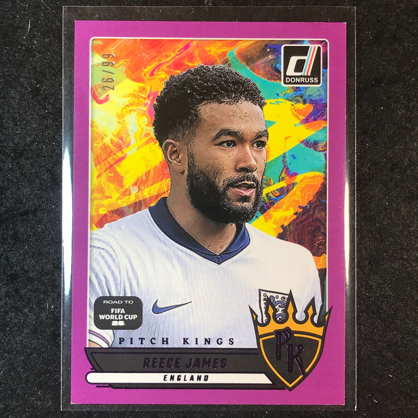 2025-26 Donruss Road to FIFA World Cup REECE JAMES Pitch Kings Purple 26/99 #5