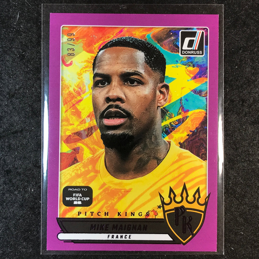 2025-26 Donruss Road to FIFA World Cup MIKE MAIGNAN Pitch Kings Purple 83/99 #19