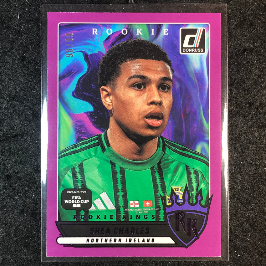 2025-26 Donruss Road to FIFA World Cup SHEA CHARLES Rookie Kings Purple 98/99 #4