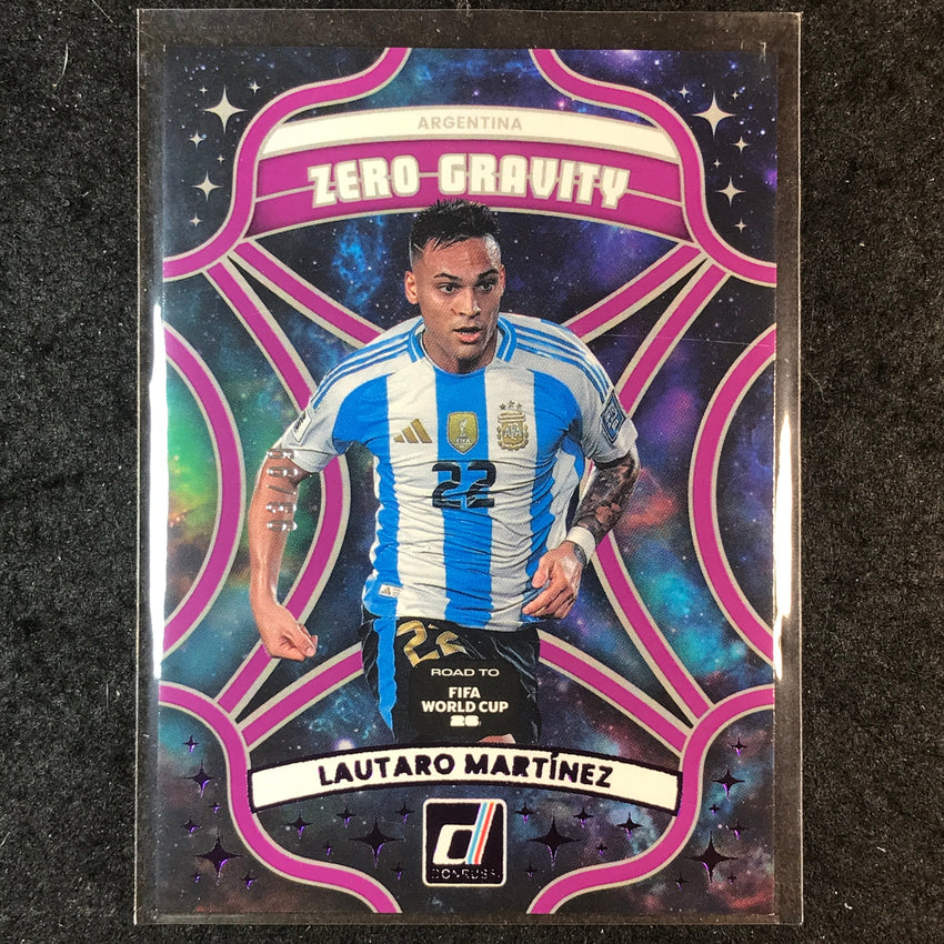2025-26 Donruss Road to World Cup LAUTARO MARTINEZ Zero Gravity Purple 93/99 #17