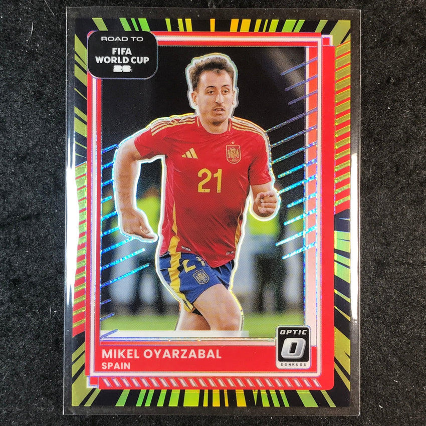 2025-26 Donruss Road to World Cup MIKEL OYARZABAL Optic Electricity 14/75 #15
