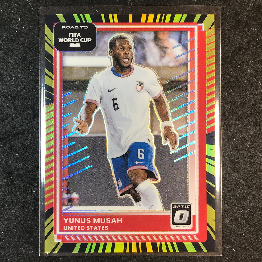 2025-26 Donruss Road to FIFA World Cup YUNUS MUSAH Optic Electricity 17/75 #20