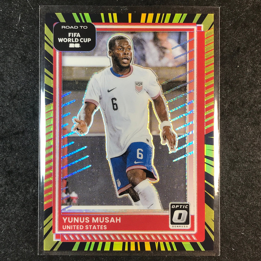 2025-26 Donruss Road to FIFA World Cup YUNUS MUSAH Optic Electricity 20/75 #20