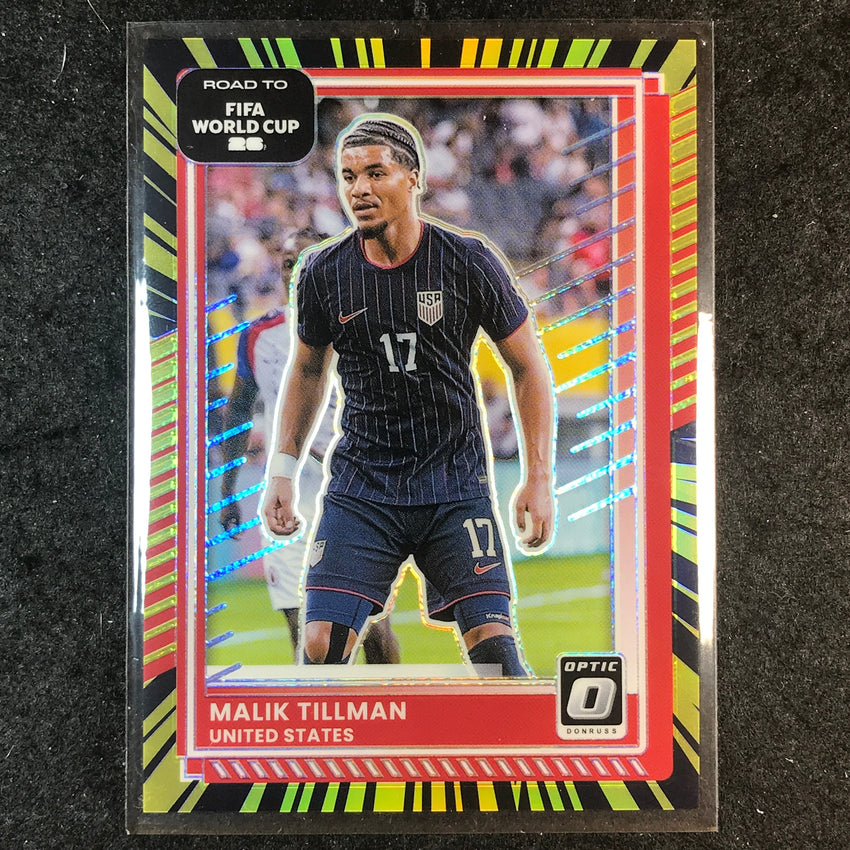 2025-26 Donruss Road to FIFA World Cup MALIK TILLMAN Optic Electricity 32/75 #27