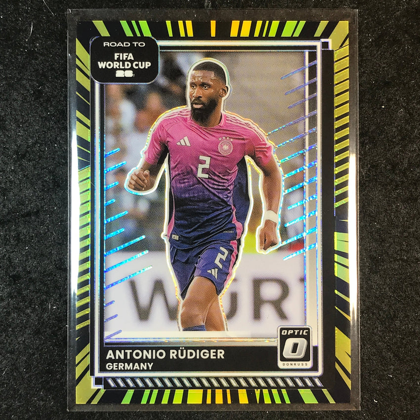 2025-26 Donruss Road to World Cup ANTONIO RUDIGER Optic Electricity 50/75 #29
