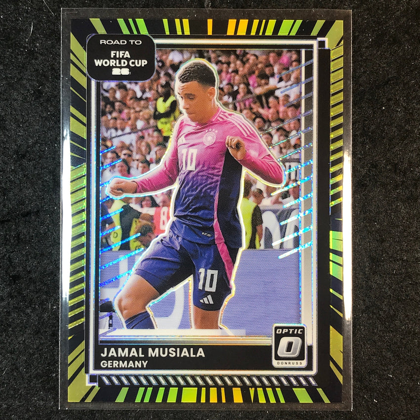 2025-26 Donruss Road to FIFA World Cup JAMAL MUSIALA Optic Electricity 57/75 #40