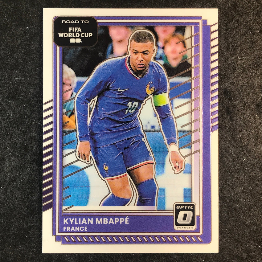 2025-26 Donruss Road to FIFA World Cup KYLIAN MBAPPE Optic Base #145